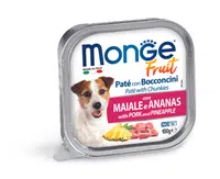 Monge Dog Fruit paté - bravčové a ananás 100 g