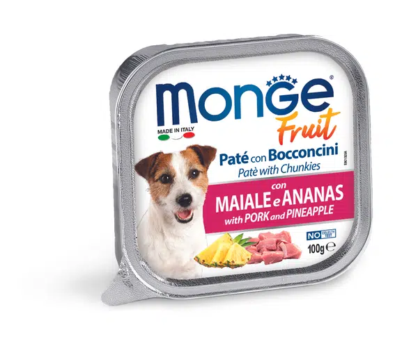 Monge Dog Fruit paté - bravčové a ananás 100 g