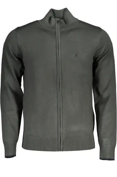 US GRAND POLO GREEN MEN'S CARDIGAN