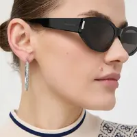 Sluneční brýle Saint Laurent dámské, černá barva, SL 638