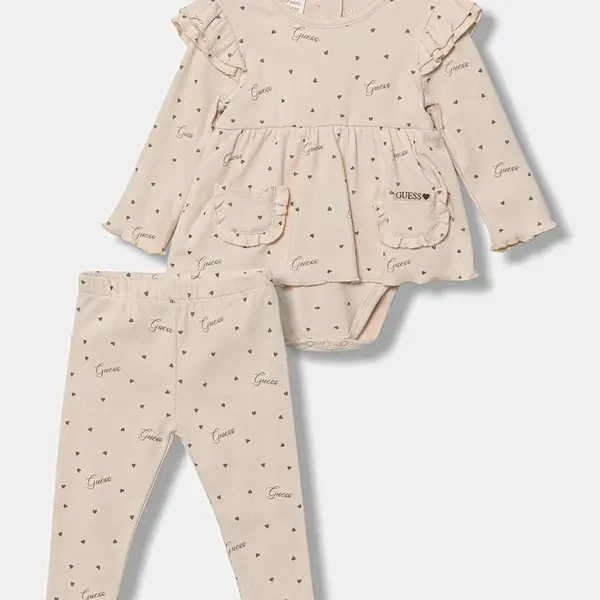 Kojenecká sada Guess 2-pack béžová barva, S5YG10 KBZP4