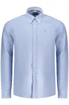 Pánská košile s dlouhým rukávem modrá