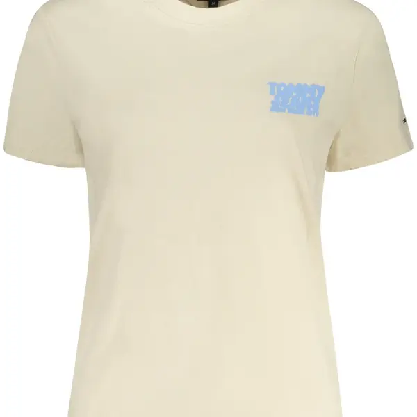 TOMMY HILFIGER SHORT SLEEVE T-SHIRT WOMEN BEIGE