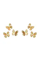 Pozlacené náušnice Lilou Papillon