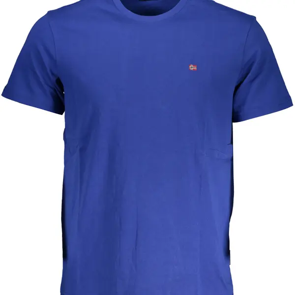 NAPAPIJRI MAN BLUE SHORT SLEEVE T-SHIRT