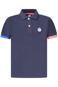 Dětské modré polo triko s krátkým rukávem