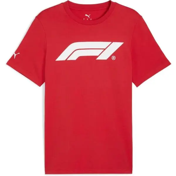 Puma F1 ESSENTIALS LOGO TEE Pánské triko, červená, velikost