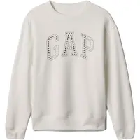 GAP HERITAGE CREW Dámská mikina, bílá, velikost