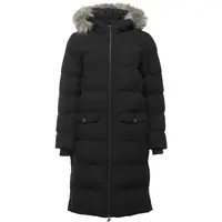 Lotto MIMMO Dlouhý dámský prošívaný kabát, černá, velikost