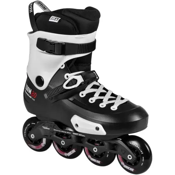 Powerslide ZOOM PRO BLACK 80 TRINITY Freeskate brusle, černá, velikost