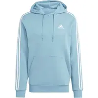 adidas 3-STRIPES HOODIE Pánská mikina, světle modrá, velikost XXL