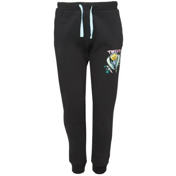 LOONEY TUNES TWEETY PANTS Dětské teplákové kalhoty, černá, velikost 116-122