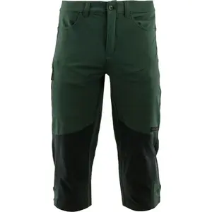 ALPINE PRO HEDAC 3/4 Pánské outdoorové 3/4 kalhoty, tmavě zelená, velikost