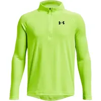 Under Armour TECH 2.0 1/2 ZIP Chlapecké triko s dlouhým rukávem, světle zelená, velikost XL