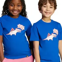 Dětské bavlněné tričko adidas modrá barva, JV5075