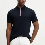 Bavlněné polo tričko Tommy Hilfiger pánské, tmavomodrá barva, MW0MW39552