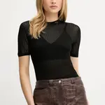 Tričko Armani Exchange dámské, černá barva, XW000595 AF12785