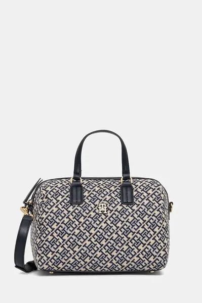 Kabelka Tommy Hilfiger tmavomodrá barva, AW0AW17633