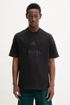 Bavlněné tričko adidas All SZN pánské, černá barva, s aplikací, JL6549
