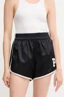 Kraťasy Polo Ralph Lauren dámské, černá barva, medium waist, 211970986