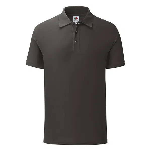 Grafitowa koszulka męska Iconic Polo Friut of the Loom