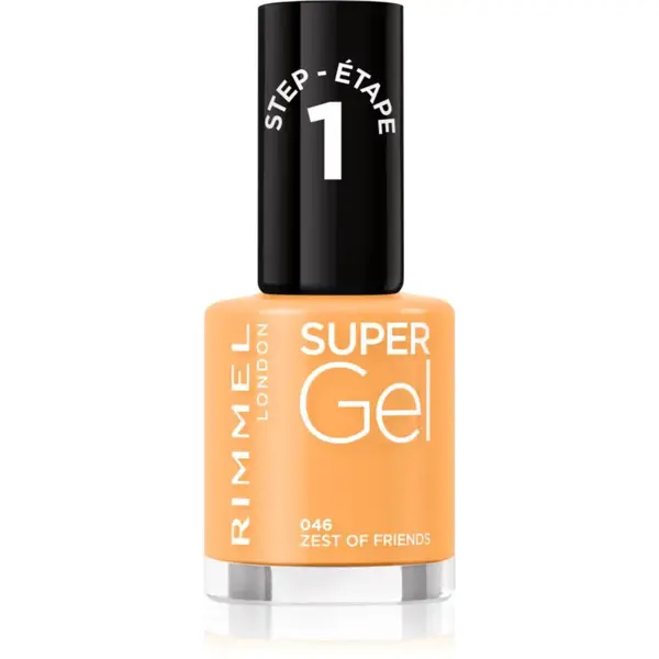 Rimmel Super Gel gelový lak na nehty bez užití UV/LED lampy odstín 046 Zest Of Friends 12 ml