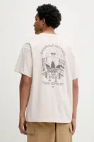 Bavlněné tričko adidas Originals Street Band Tee pánské, béžová barva, s potiskem, KQ9956