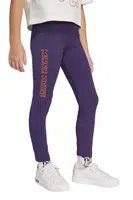 Dětské legíny adidas fialová barva, s potiskem, JL9192
