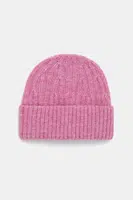 Čepice z vlněné směsi American Vintage Bonnet béžová barva, z tenké pleteniny, EAST22A
