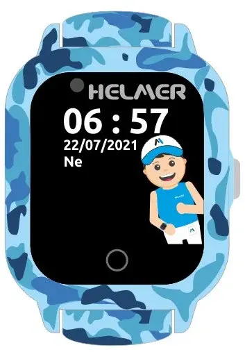 Helmer Chytré dotykové hodinky s GPS lokátorom a fotoaparátom - LK 710 4G modré