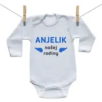 Boodyy Body s dlhým rukávom Anjelik našej rodiny 62 (2-4 mesiace)