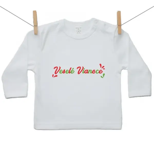 Boodyy Tričko s dlhým rukávom Veselé Vianoce 128 (7-8 rokov)