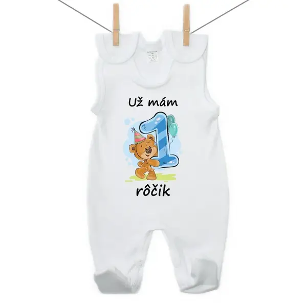 Boodyy Dupačky Už mám 1 rôčik Medvedík Chlapec 68 (3-6 mesiacov)