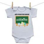 Boodyy Body s krátkym rukávom Keď vyrastiem budem učiteľka 62 (2-4 mesiace)