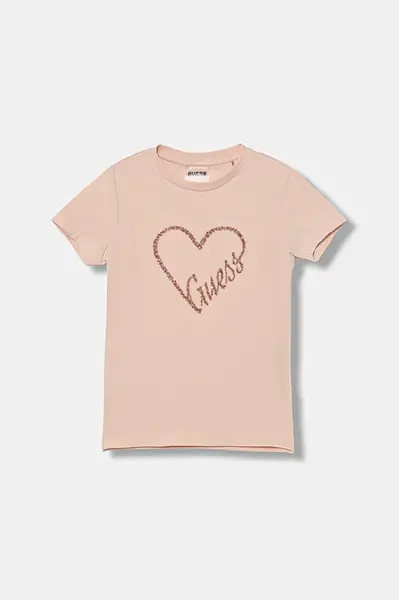 Dětské tričko Guess růžová barva, J5BI38 J1314