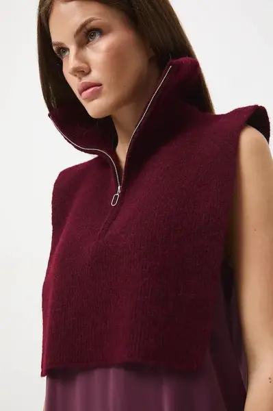 Nákrčník s golfem Medicine dámský, vínová barva