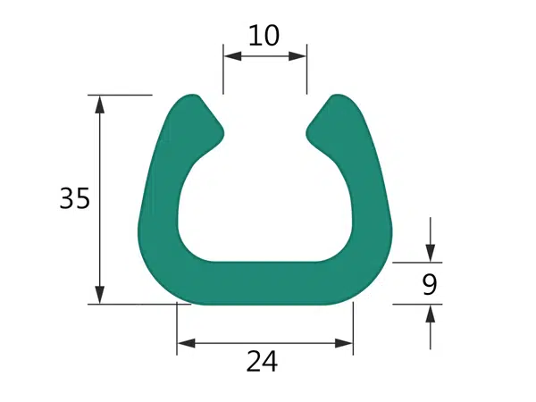 10 ks - Pěnový polyetylén Profil  U FIX 25 (1ks=2bm)