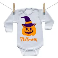 Boodyy Body s dlhým rukávom Halloween tekvica 68 (3-6 mesiacov)