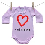 Boodyy Body s dlhým rukávom (ružové) Celá mamka 98 (2-3 roky)