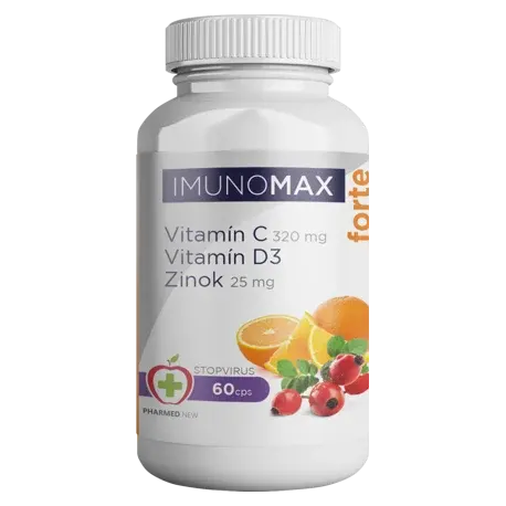 IMUNOMAX forte Vitamín C+D+Zinok - Pharmed New