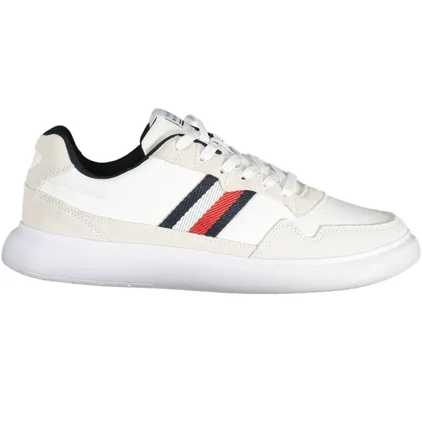 Bílé pánské tenisky se semišovými detaily Tommy Hilfiger Lightweight Leather