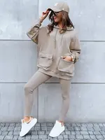 Dámský teplákový souprav MATTHEW Barva béžová DSTREET