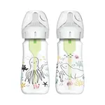 Dojčenská Antikoliková fľaša Oceán Options+ Wide-Neck 270ml 2 ks (WB92028)