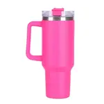 Livefy pohár so slamkou Happycup 1l, ružový