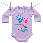 Boodyy Ružové Body s dlhým rukávom Som malá ale mám veľkého brata 92 (18-24 mesiacov)