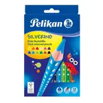 Pelikan Farbičky Pelikan Silverino trojhranné hrubé 12ks-Pelikan