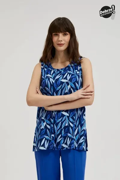 Dámské tílko s potiskem MOODO - námořnická modrá