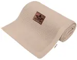 Luxusná bambusová detská deka, 75x100 cm, béžová