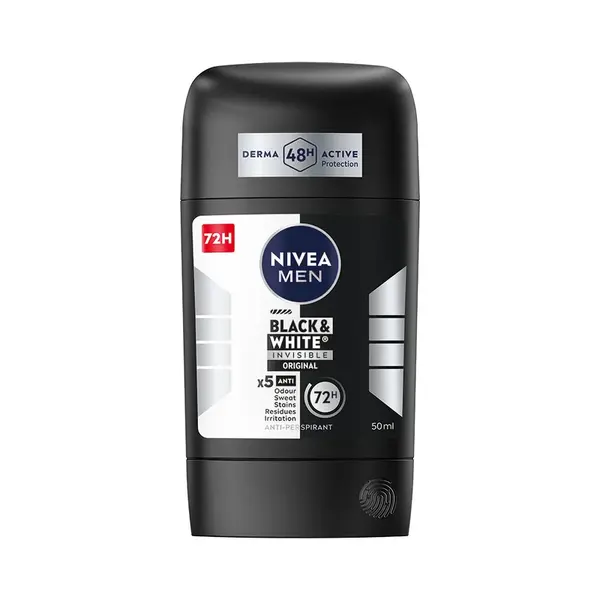 NIVEA Tuhý antiperspirant pre mužov Black&White Invisible Original