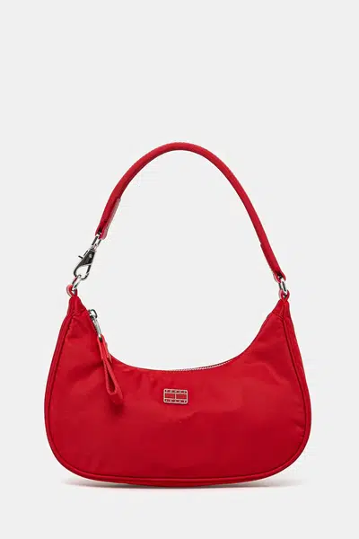 Kabelka Tommy Jeans červená barva, AW0AW16984